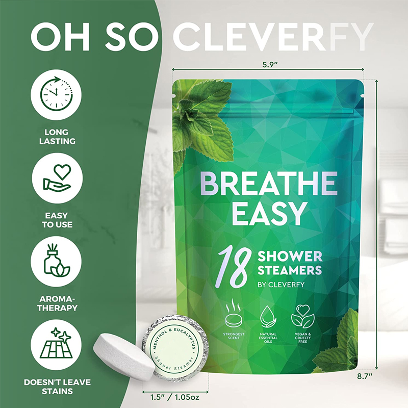 Eucalyptus Mint Shower Melts,Peppermint Shower Bombs,Luxe Shower Steamer,Face Steam Bath